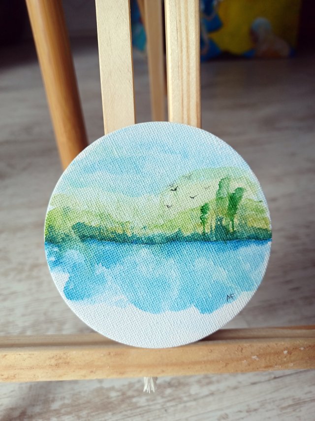 Akwarelka magnes na lodówkę 9*9 cm