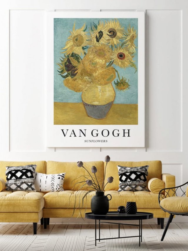 Plakat Van Gogh Sunflowers v2 - format 61x91 cm