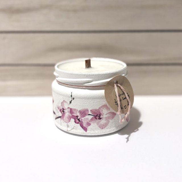 Świeczka sojowa Orchidea