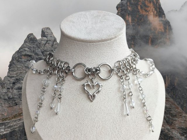 Choker stal chirurgiczna szło wodoodporny