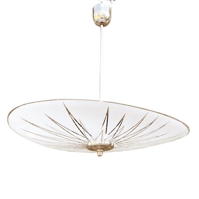 Asymetryczna lampa sufitowa w stylu Brusel Napako Czechosłowacja lata 60.
