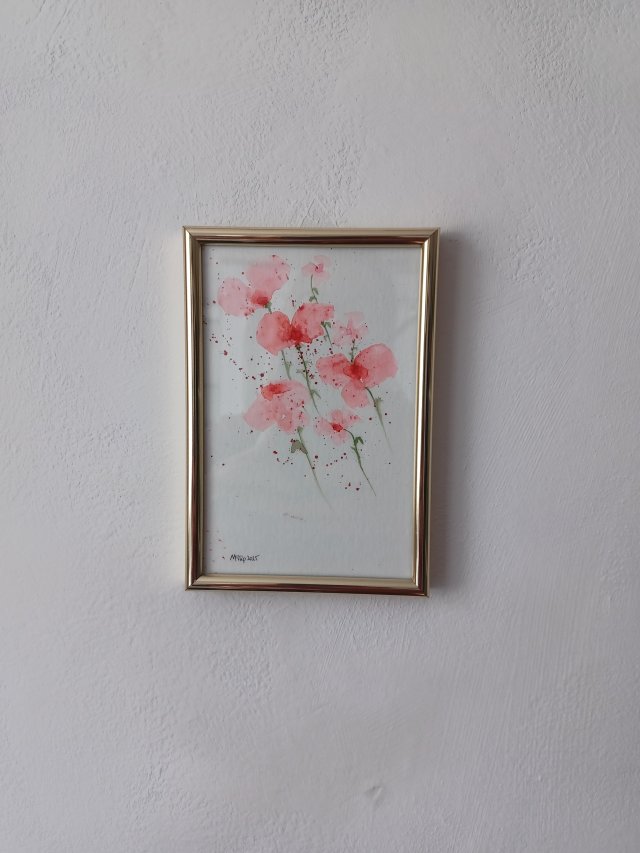 Akwarela w ramie10*15 cm