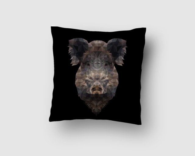 Poszewka z dzikiem Black