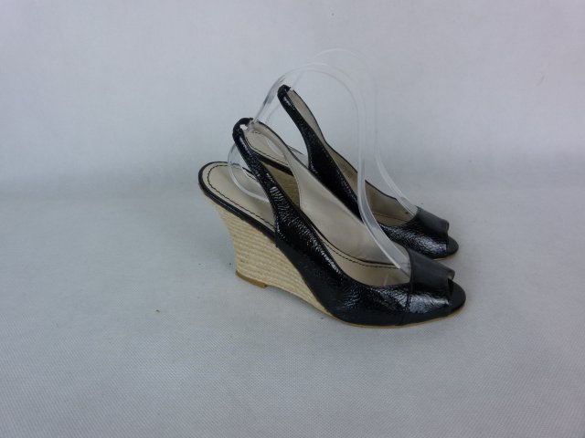 Nine West skórzane sandały skóra koturn 9 / 40 - 26 cm