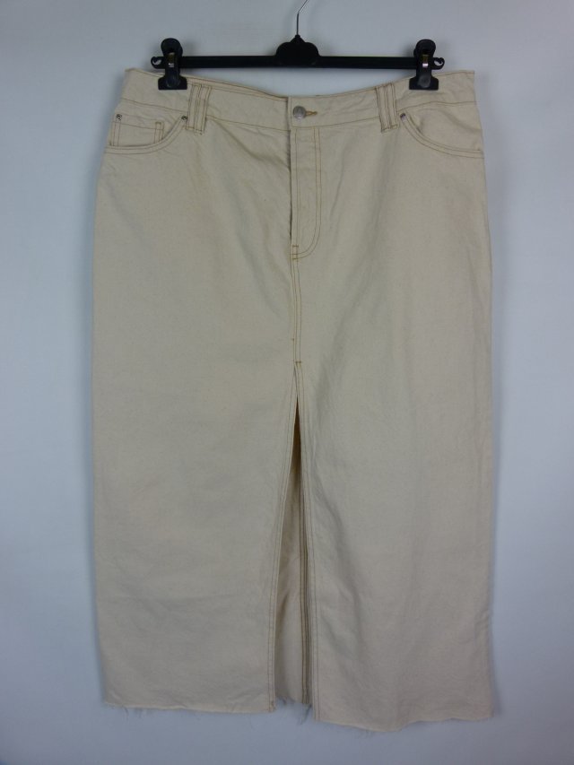 Primark Denim Co jeans spódnica maxi dżins ecru 18 / 46