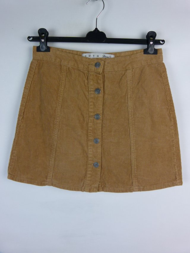 Denim Co spódnica sztruks guziki / M