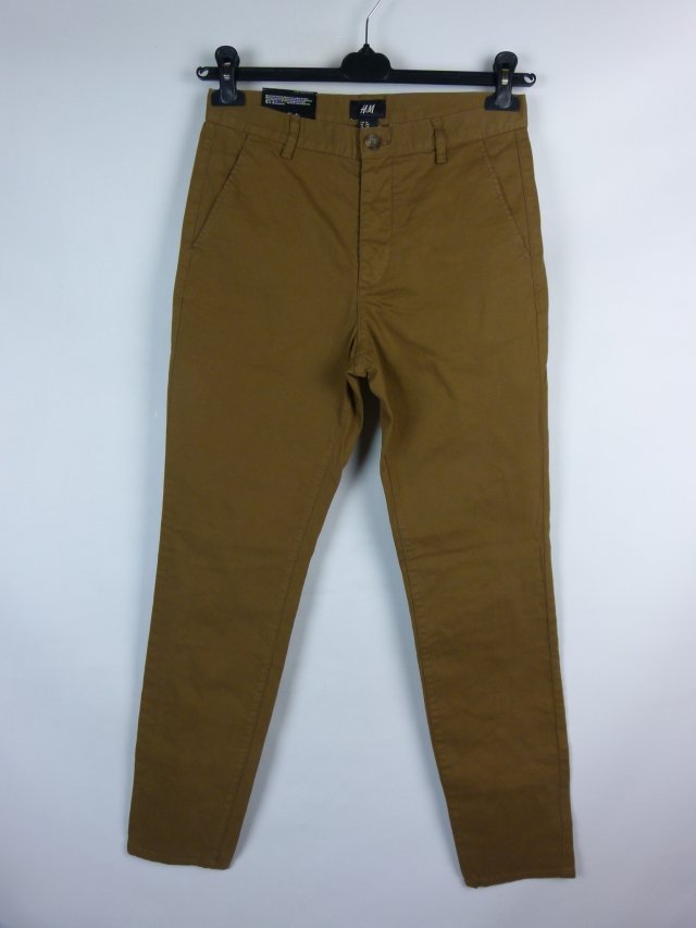 H&M Skinny Fit spodnie bawełna UK 30R / EUR 44 z metką