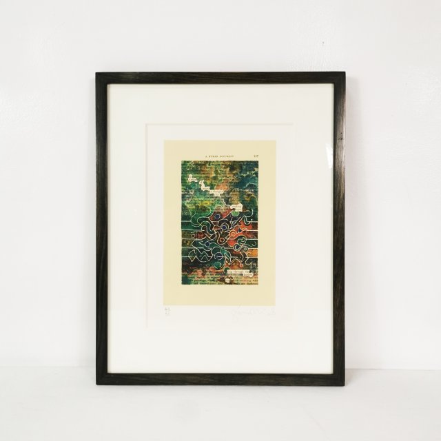 Grafika -litografia Tom Phillips, A Humument, Anglia lata 70