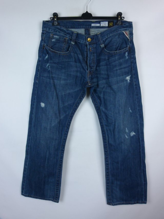 Replay straight  spodnie jeans W38 / L32 pas 100 cm