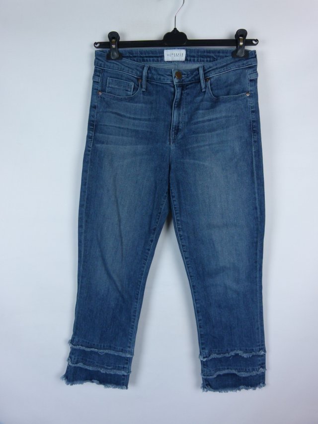 Parker Smith proste spodnie jeans 7/8 - 30 / L