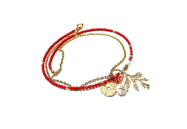 Sea collection - Koral red /choker/ 21.04.25