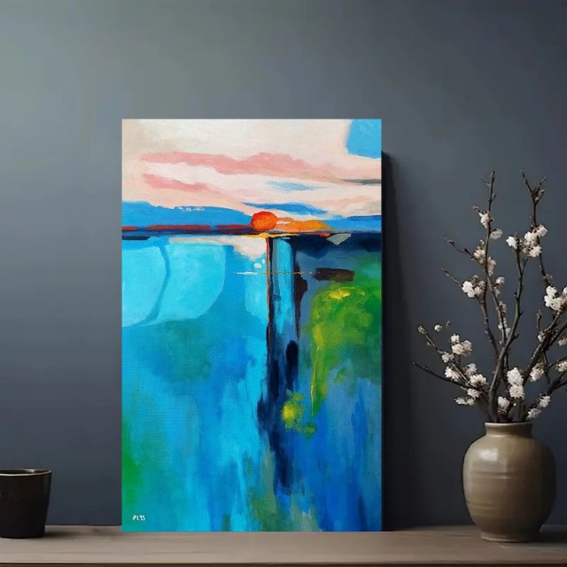 Pejzaż-obraz akrylowy 80/50 cm
