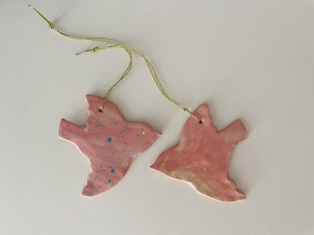 Ptaki ceramiczne (komplet) do powieszenia