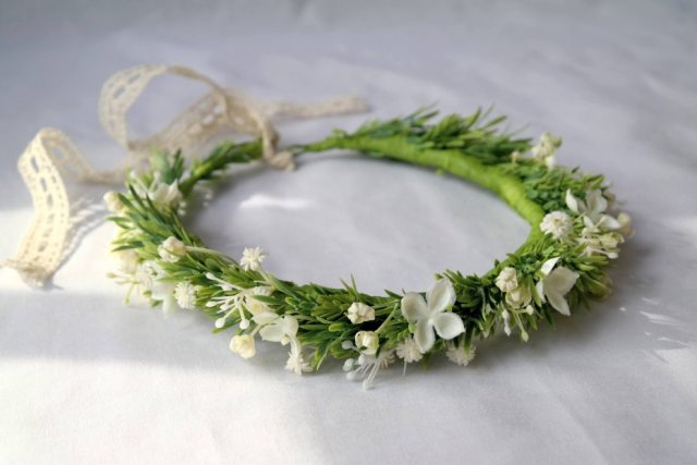 Zielony Szept – wianek boho z duszą natury