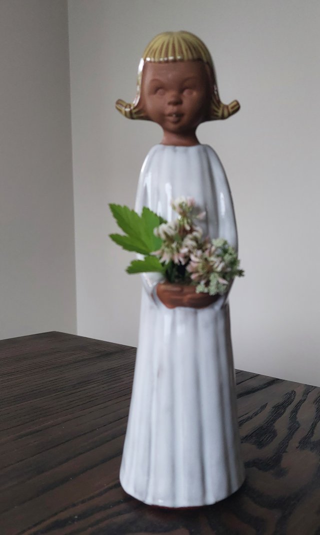 Goebel Germany 1967 ceramiczny  wazon vintage  dziewczyna