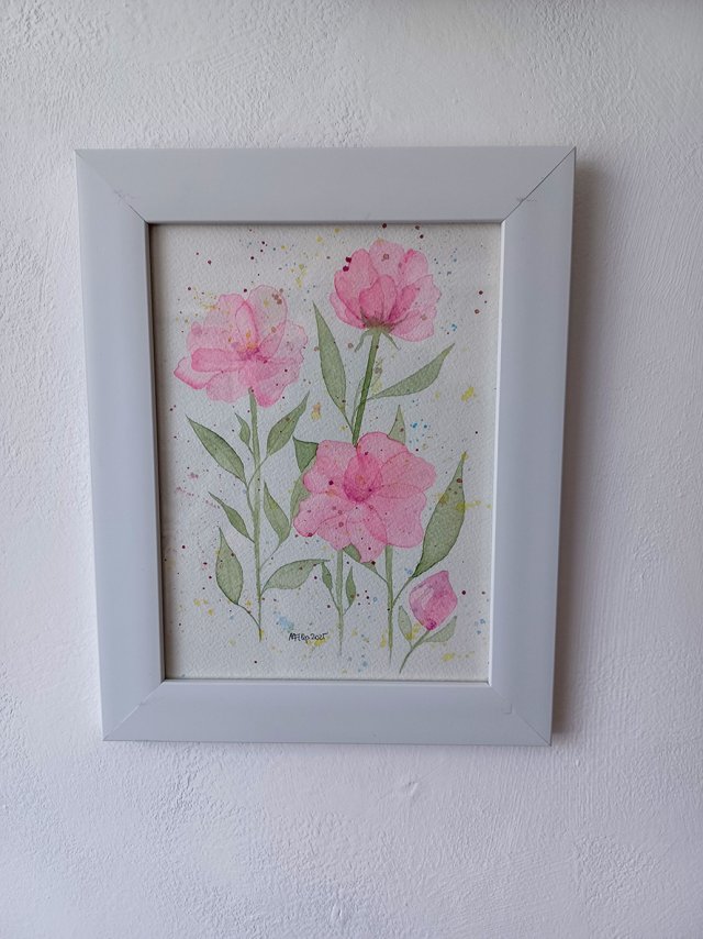 Akwarela "Róże" 19*24 cm