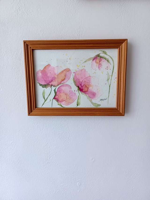 Akwarela "Kwiaty" 20,5 * 15 cm