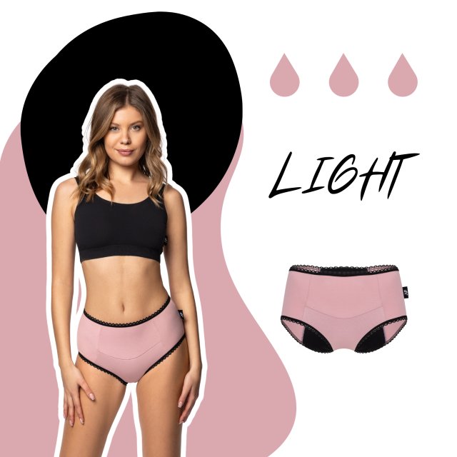 Majtki menstruacyjne PINK - Light