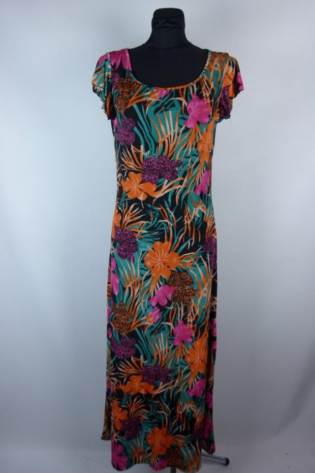 Pistachio letnia sukienka maxi / M-L z metką
