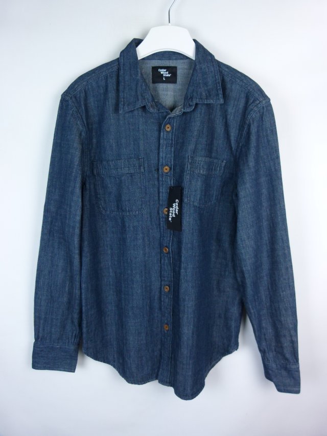 Cedar Wood State koszula jeans bawełna z metką / L