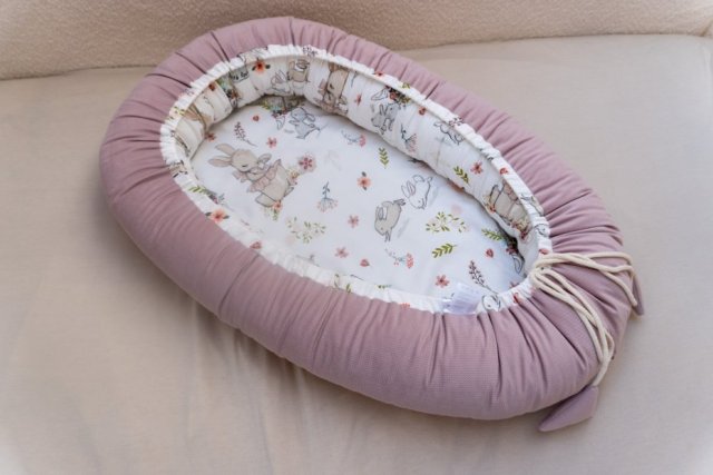 gniazdo niemowlęce kokon bambus Velvet