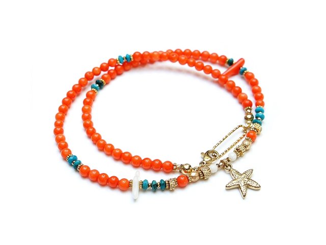 Sea collection - Koral orange /choker/ 28.05.25