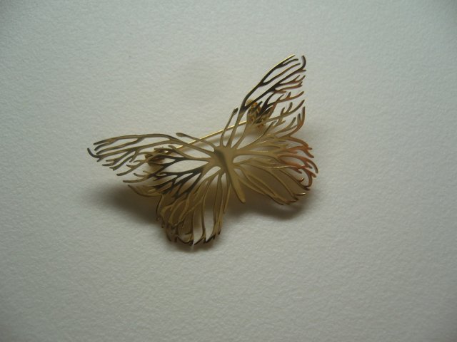 BROSZKA MOTYL STAL SZLACHETNA