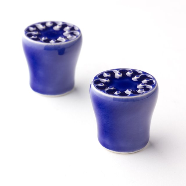 ceramiczne małe gałki do mebli, granatowe, wz.9