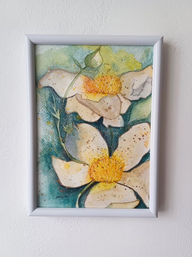 Akwarela w ramie Lilie 19*14 cm