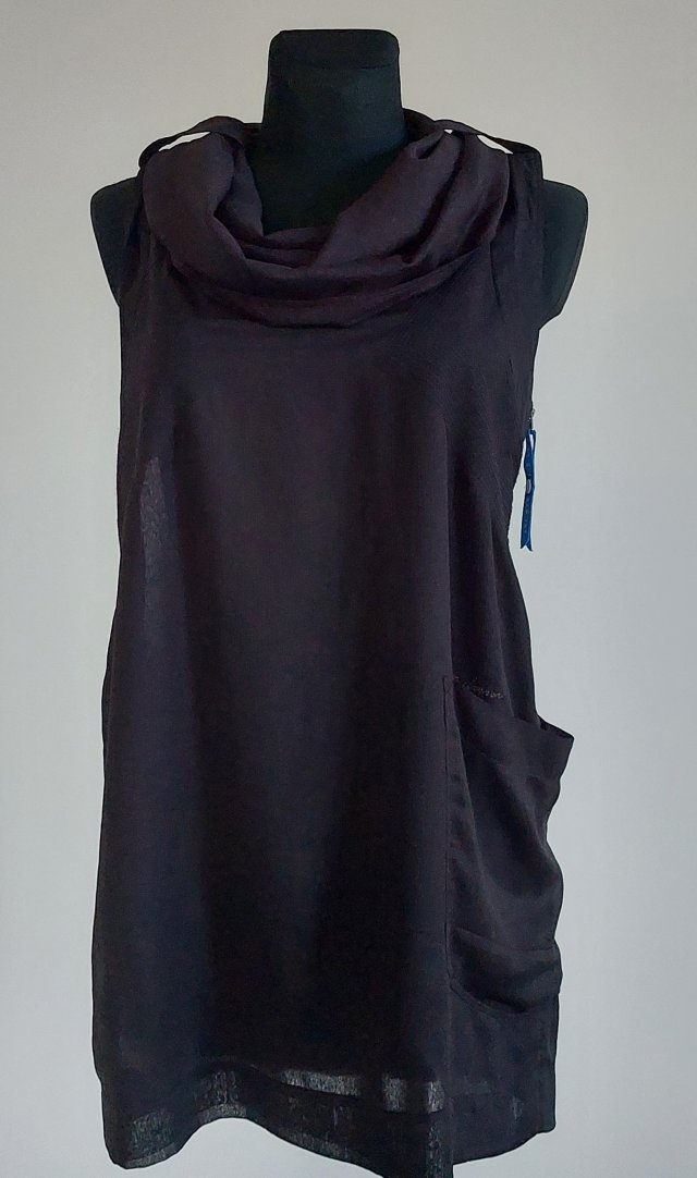 G- Star Raw czarna tunika mgiełka awangarda  M/L