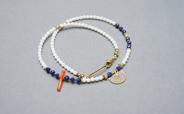 Sea collection - Koral white /choker/ 02.06.25