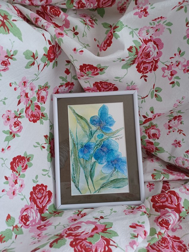 Akwarela w ramie  16*21 cm