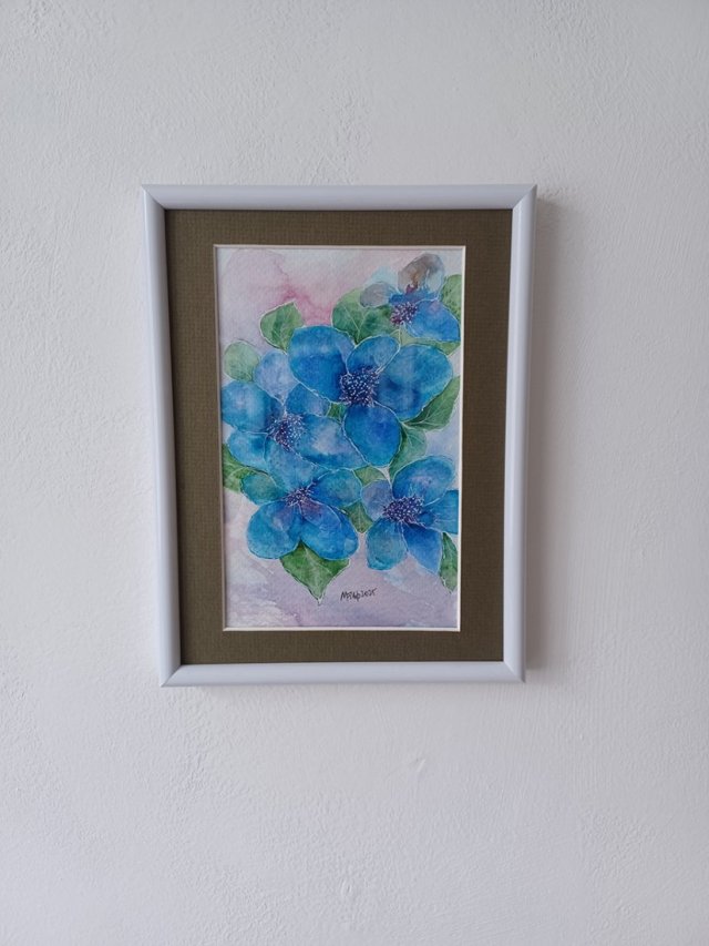 Akwarela w ramie  16*21 cm
