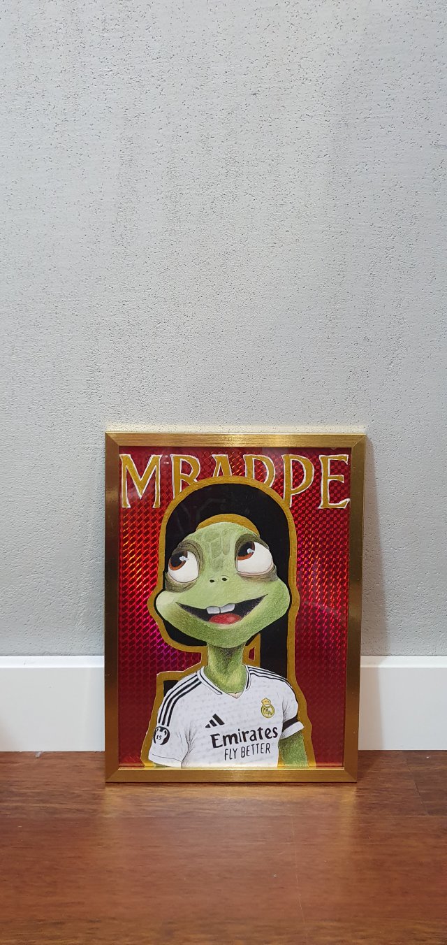 Mbappe A4 Karykatura