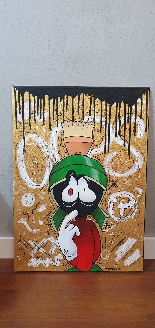 Marsjanin Marwin 50x70