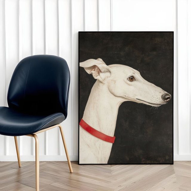 Plakat Piesek Pies ilustracja 61x91 cm - kolor brązowy