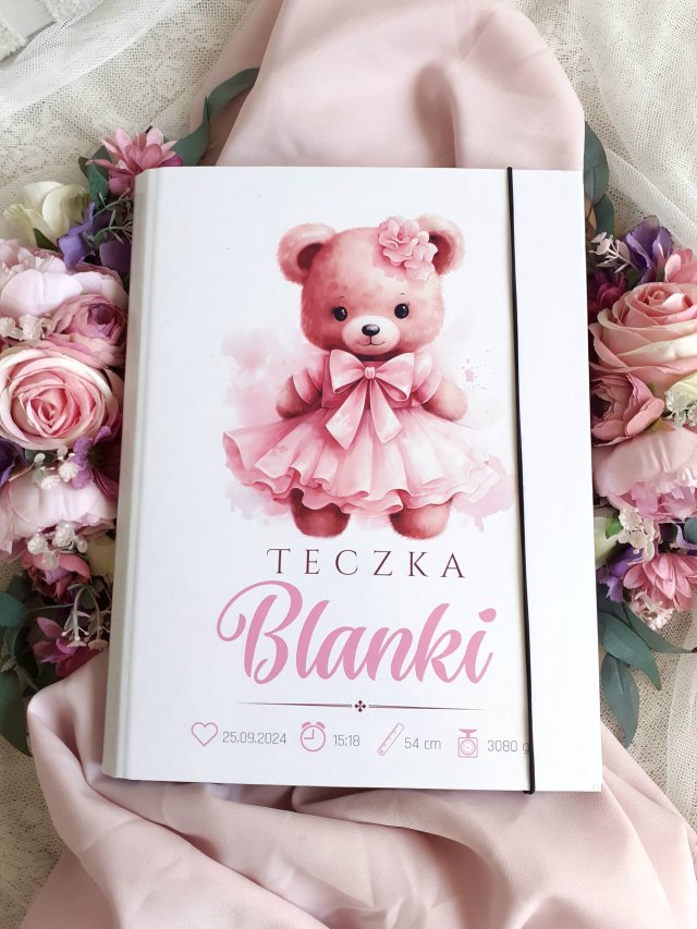 TECZKA metryczka urodzenia, prezent na narodziny dziecka, chrzest
