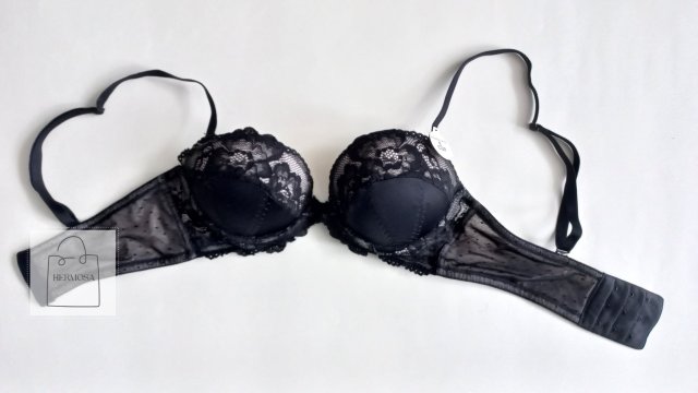 Czarny biustonosz push-up Marks&Spencer