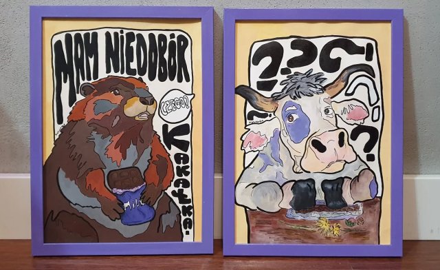 Dyptyk "NIEDOBÓR KAKAŁKA" 2 x A4