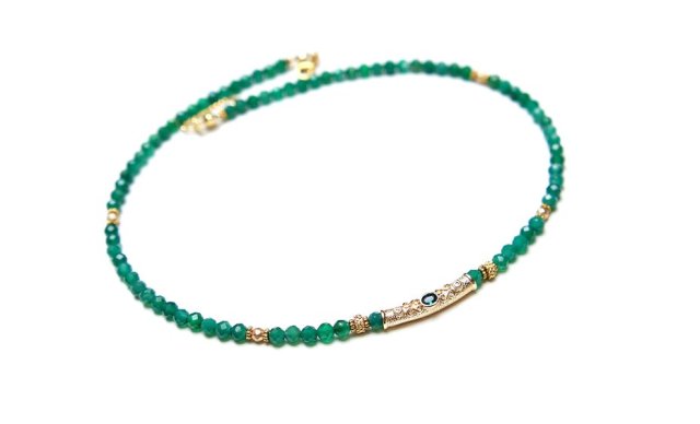 Green onyx vol. 3 /choker/ 02.03.25 naszyjnik - Szlachetna kolekcja