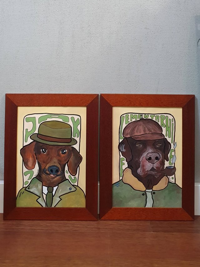 Zestaw 2xA4 psy Sherlock & Watson
