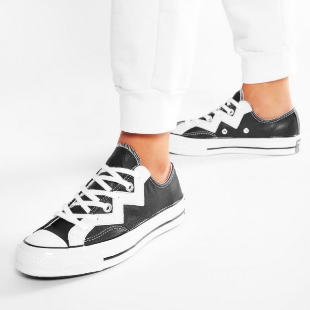 CONVERSE 36,5 24 cm SKÓRZANE TRAMPKI