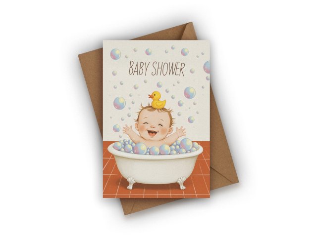 KARTKA Z OKAZJI NARODZIN DZIECKA- BABY SHOWER