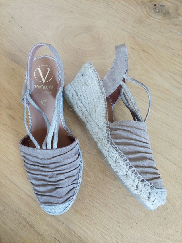hiszpańskie skórzane espadryle 38