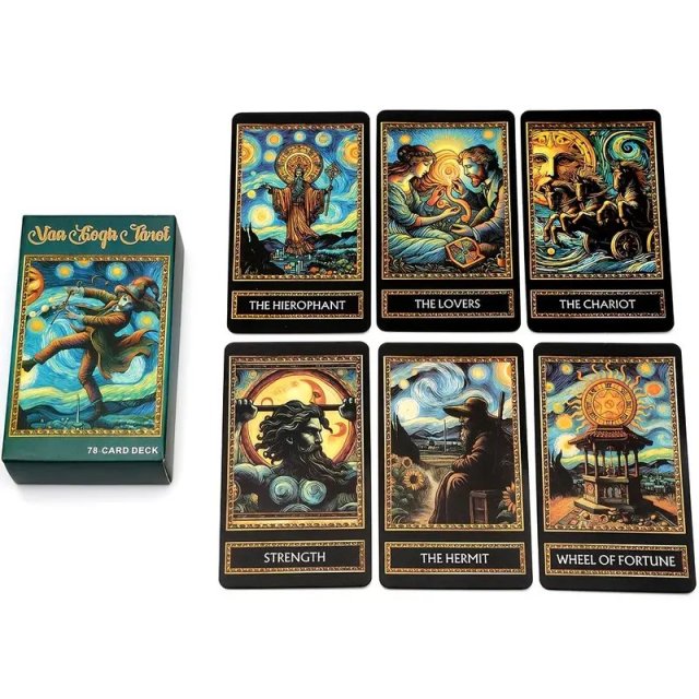 Van Gogh Karty Tarota - Talia kart Tarot inspirowana Van Goghiem – 78 kart