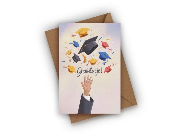 KARTKA Z OKAZJI UKOŃCZENIA SZKOŁY- GRATULACJE!