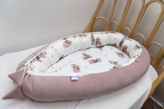 gniazdo niemowlęce kokon bambus Velvet
