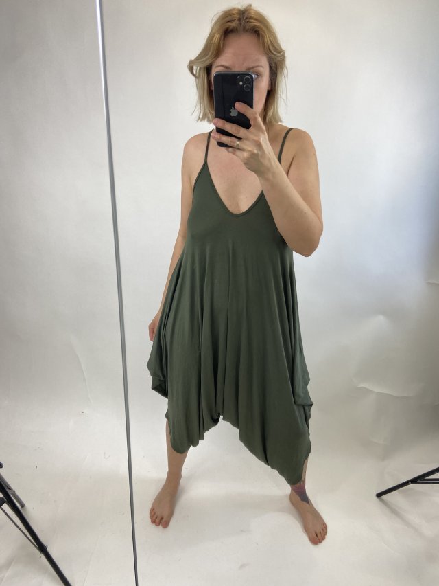 khaki kombinezon