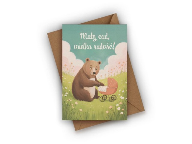 KARTKA Z OKAZJI NARODZIN DZIECKA- BABY SHOWER