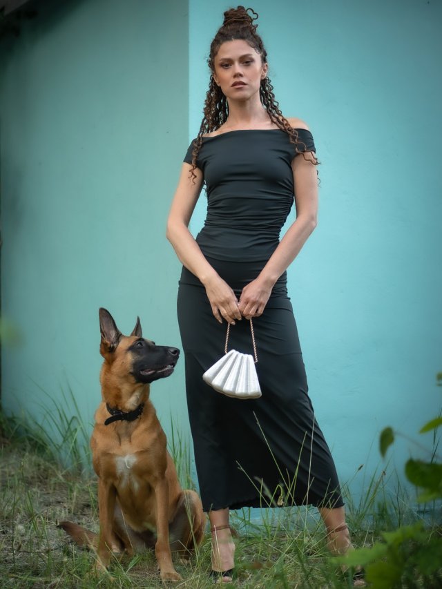 Minimalistyczny, marszczony top - Weronika